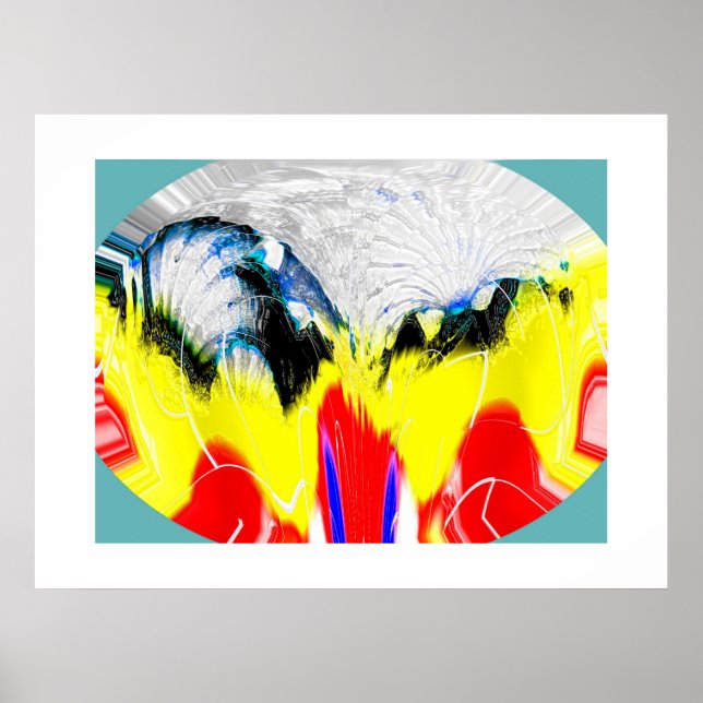 Póster Fogo e gelo derretido (Frente)