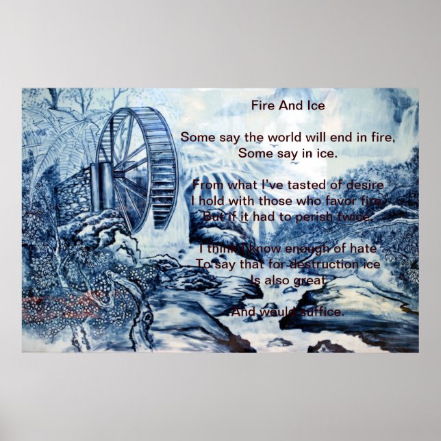 Póster Fogo E Gelo Sobre Chinês (Frente)