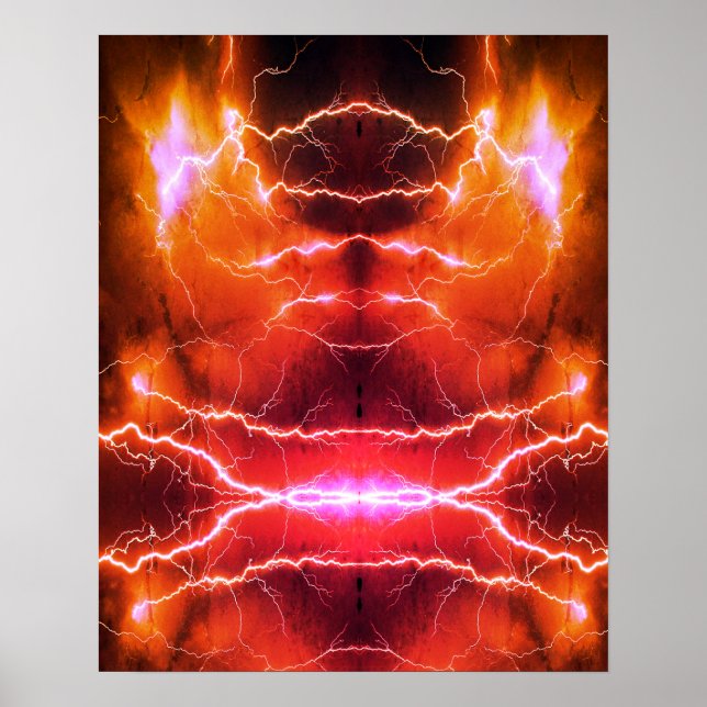 Poster Fogo e pedra-de-vidro (Frente)