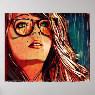 Poster Fogo em chuva