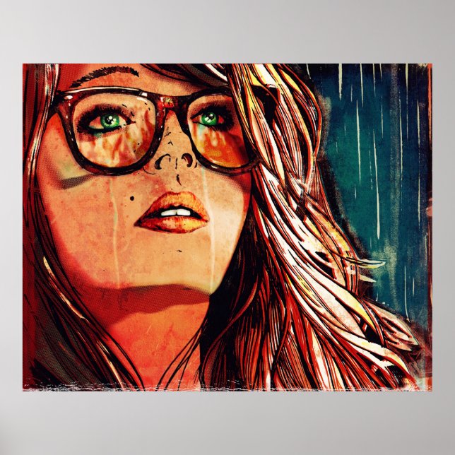 Poster Fogo em chuva (Frente)