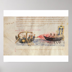 Póster Fogo grego (velino)