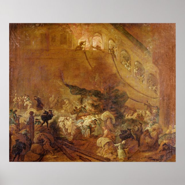 Poster Fogo na Chambre des Comptes (Frente)