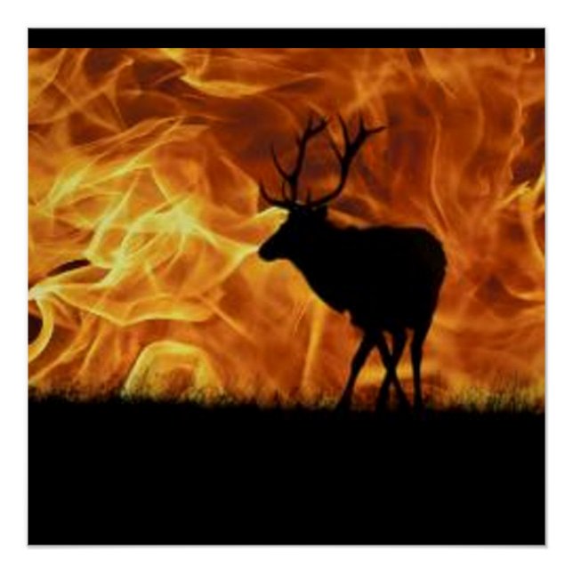 Póster Fogo no céu: Silhouette das Caraíbas (Frente)