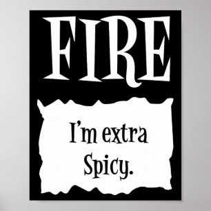 Poster FOGO - Roupa de Taco de Halloween de Hot Packet