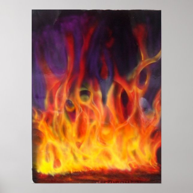 Póster Fogo verdadeiro (Frente)