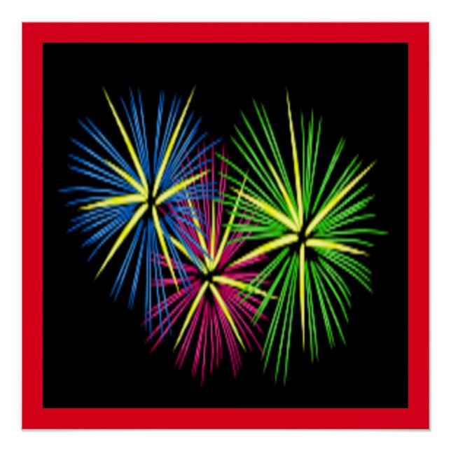 PÓSTER FOGOS DE ARTIFÍCIO (Frente)