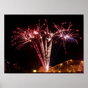 Póster fogos-de-artifício