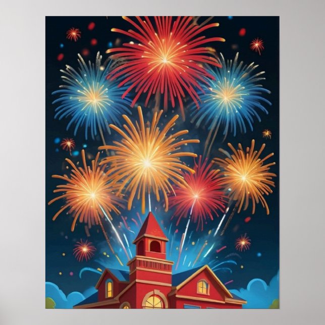 Poster Fogos de artifício (Frente)