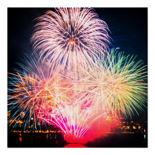 Póster Fogos de artifício cromáticos