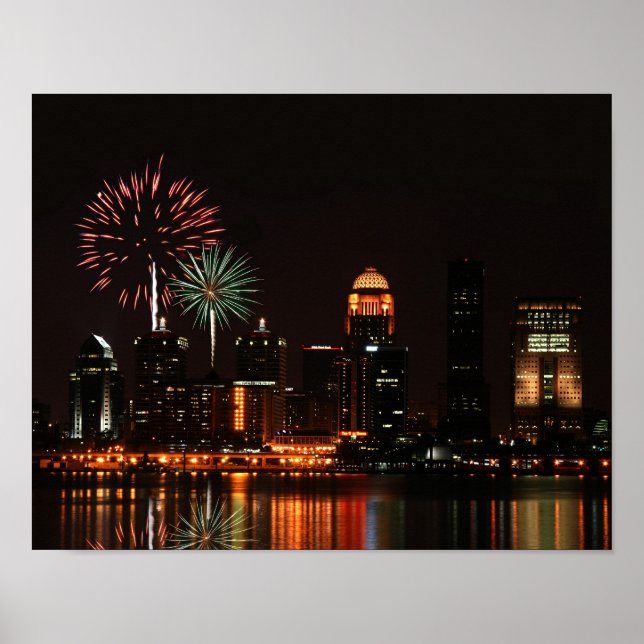 Póster Fogos de artifício de Louisville (Frente)