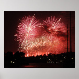 Poster Fogos de artifício do Ano Novo de Sydney