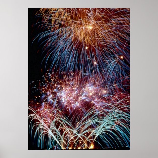 Póster Fogos de artifício por tdgallery (Frente)