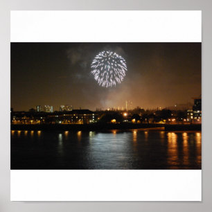 Poster Fogos de artifício sobre Londres