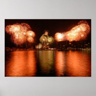 Poster Fogos de Artifício Sydney Opera House Idol