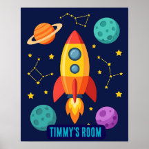 Foguete Personalizado para Decolar na Sala de Bebê