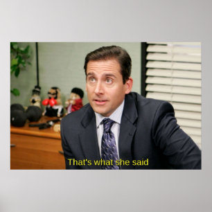Poster Foi o que ela disse Michael Scott