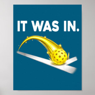 Poster Foi um jogo de pickleball Humor esportivo