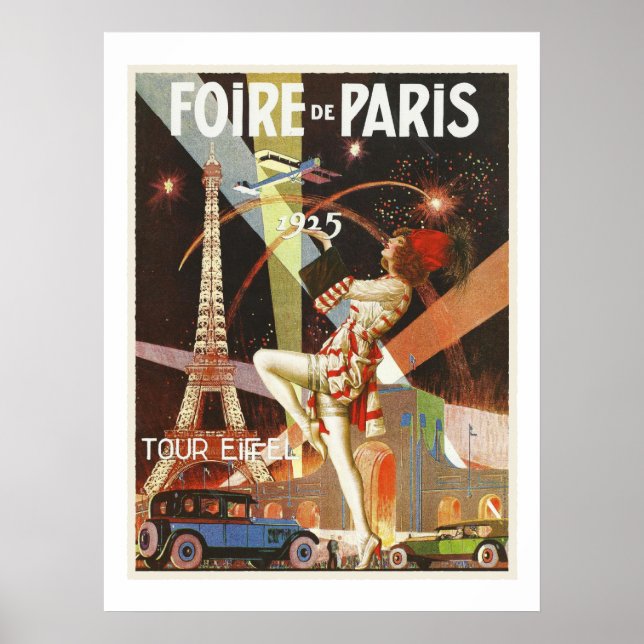 Poster - Foire Paris Vintage 1925 (Frente)