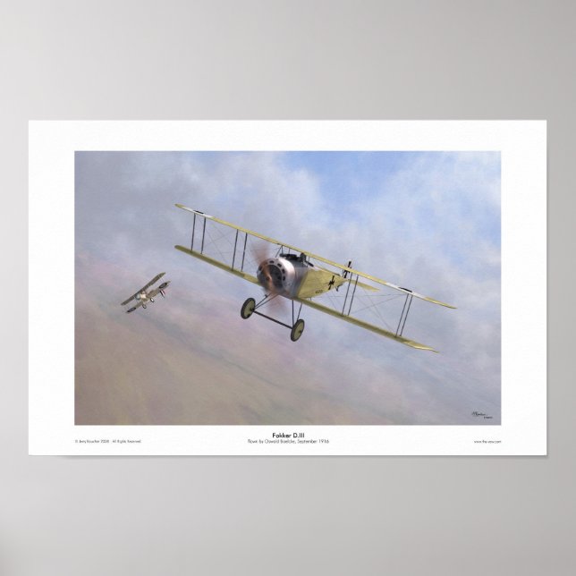Póster Fokker D.III (Frente)
