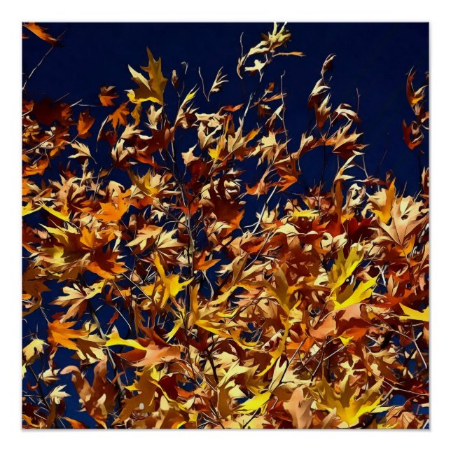Póster Folga Artística Contra Céu Azul Profundo (Frente)