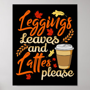 Poster Folgas e Latas, por favor, café em branco