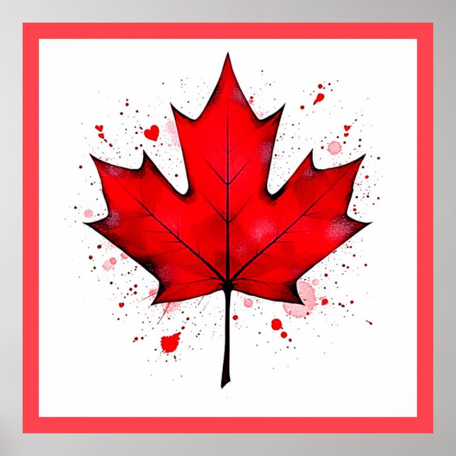 Poster Folha de Alma do Canadá (Frente)