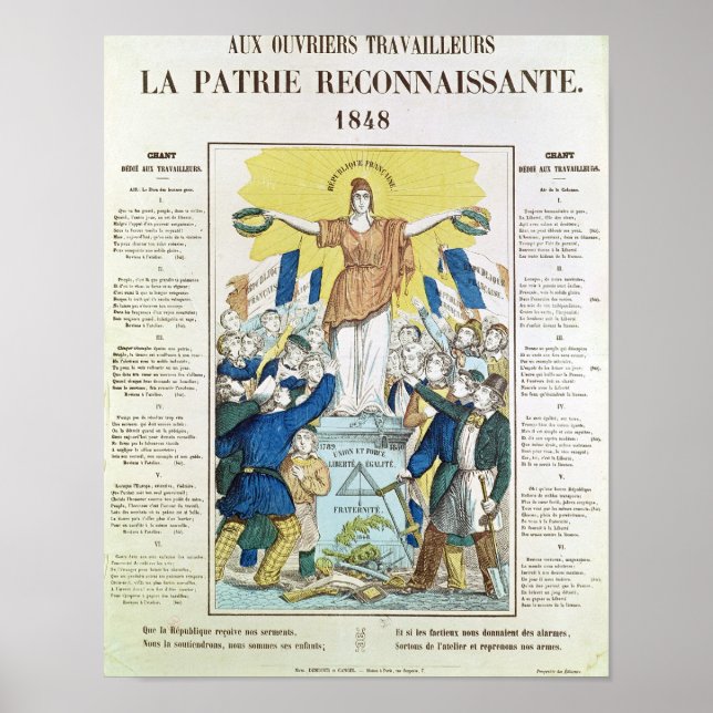 Poster folha lírica de uma canção dedicada à (Frente)