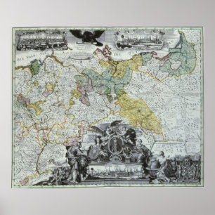 Póster Folha mestra do soberano prussiano