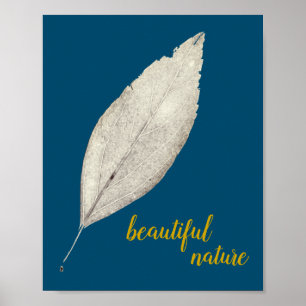 Poster Folha russa Natureza e Pintura de Arte