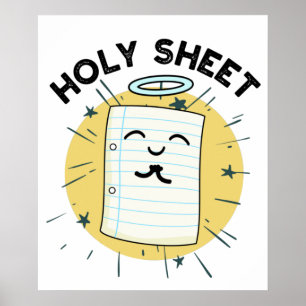 Poster Folha Sagrada Halo Paper Pun