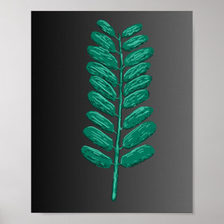 Poster folha verde
