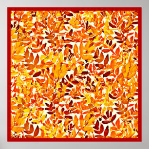 Poster Folhagem Colorida de Na moda de Croma Chic