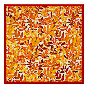 Póster Folhagem Colorida de Na moda de Croma Chic