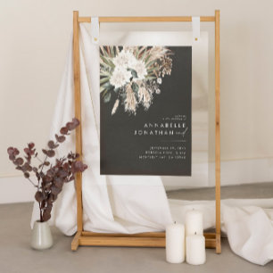 Poster Folhagem elegante moderna e botânica negra de orça