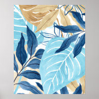 Folhas da selva azul