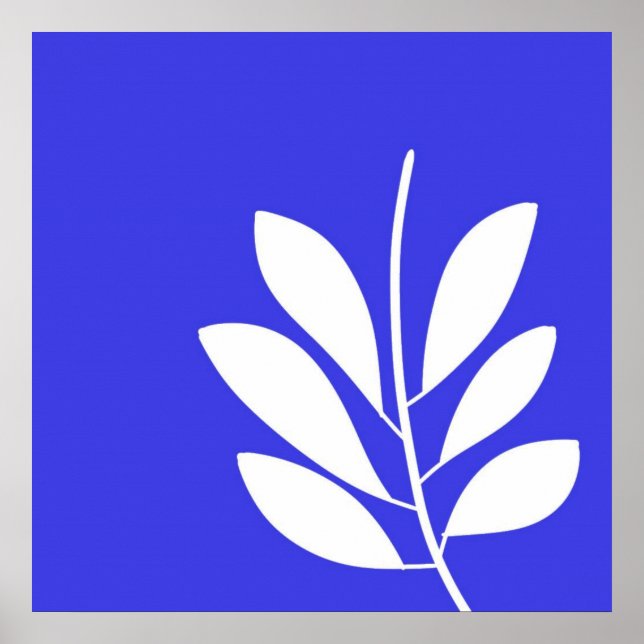 Poster folhas de abstrato (Frente)