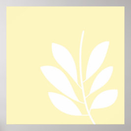 Poster folhas de abstrato