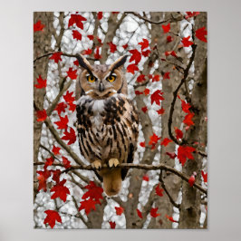 Poster Folhas de Coruja e Maple