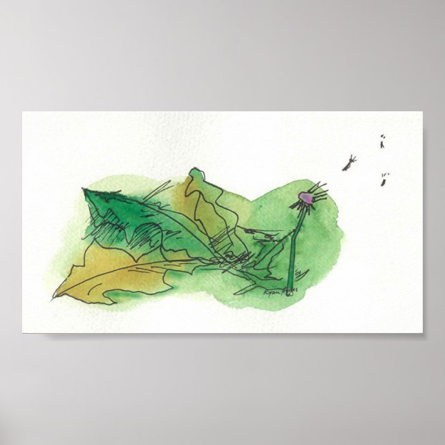 Póster Folhas de Fallen (Frente)