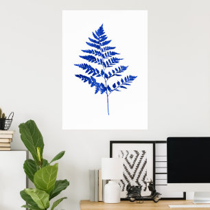 Poster Folhas de Fern da Indígo Azul