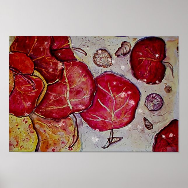 Poster Folhas de Grama do Mar (Frente)