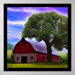 Poster Folhas de Mapeamento Russo de outono Picturesco