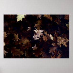 POSTER FOLHAS DE MAPEL MARCADAS