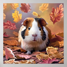 Poster Folhas de outono de Suíno-guineense