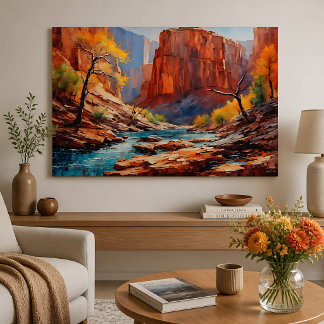 Poster Folhas de Outono no Canyon