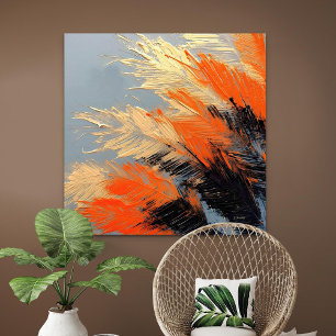 Poster Folhas de Palmeira – Movimento Tropical Abstrato