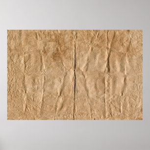 Poster Folhas de papel antiga mulher mística