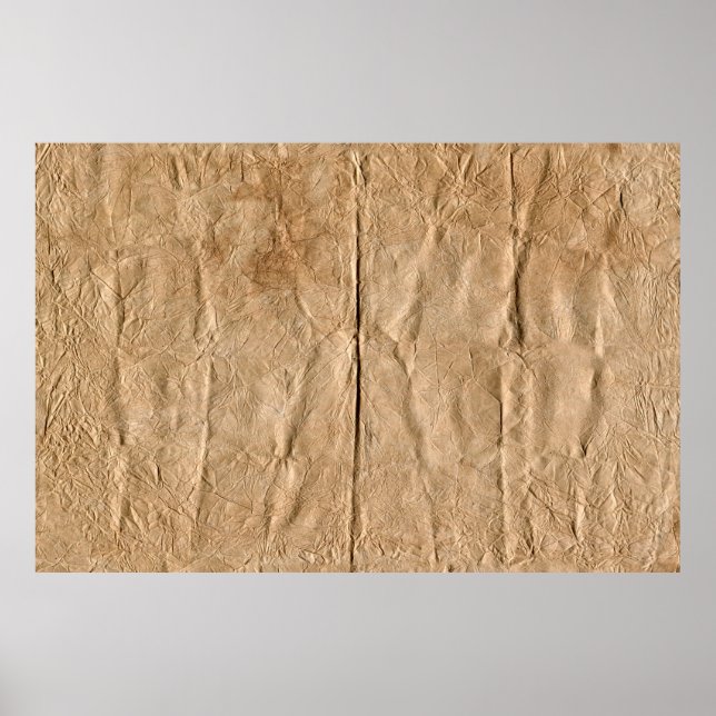 Poster Folhas de papel antiga mulher mística (Frente)