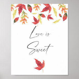 Poster Folhas em queda - o amor é doce, dá uma volta